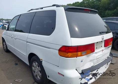 2002 Honda Odyssey Ex from USA, damaged, VIN 2HKRL186X2H514361